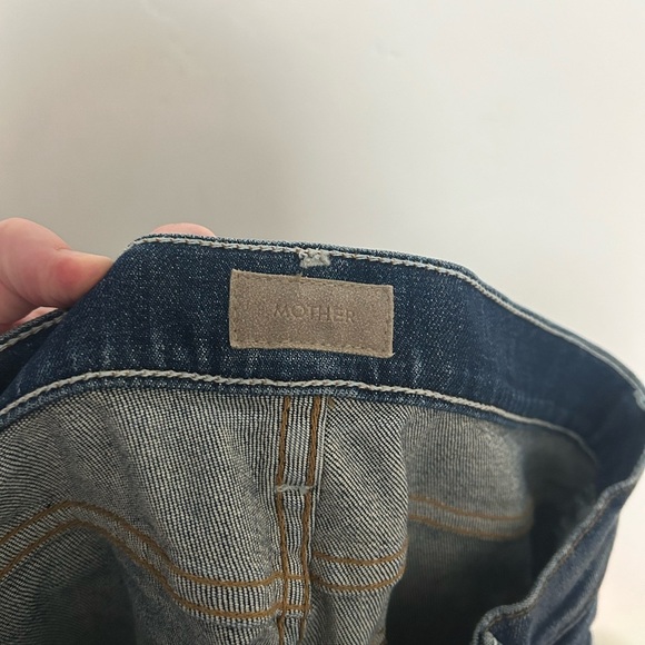 Mother The Rascal Ankle Zip Blue Denim Jeans | 25 - Picture 3 of 11